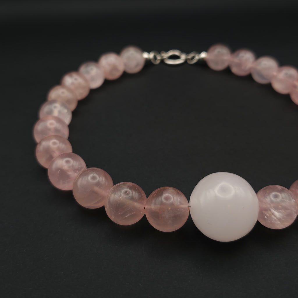 Huruma: Rosen quartz 16mm left view