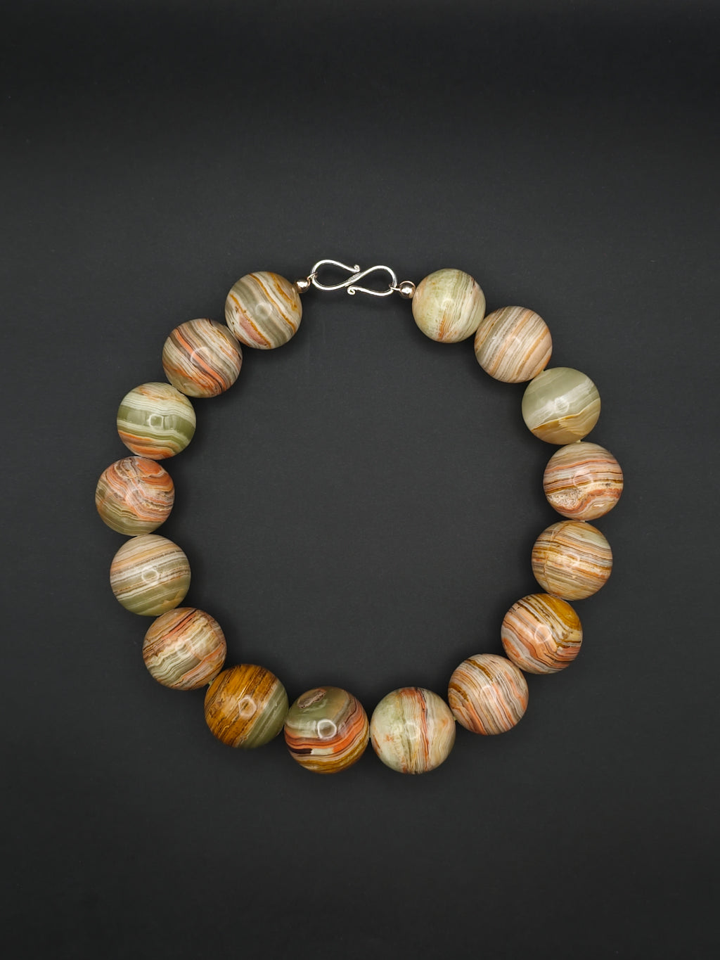 Mawe: Onyx Necklace, Above view