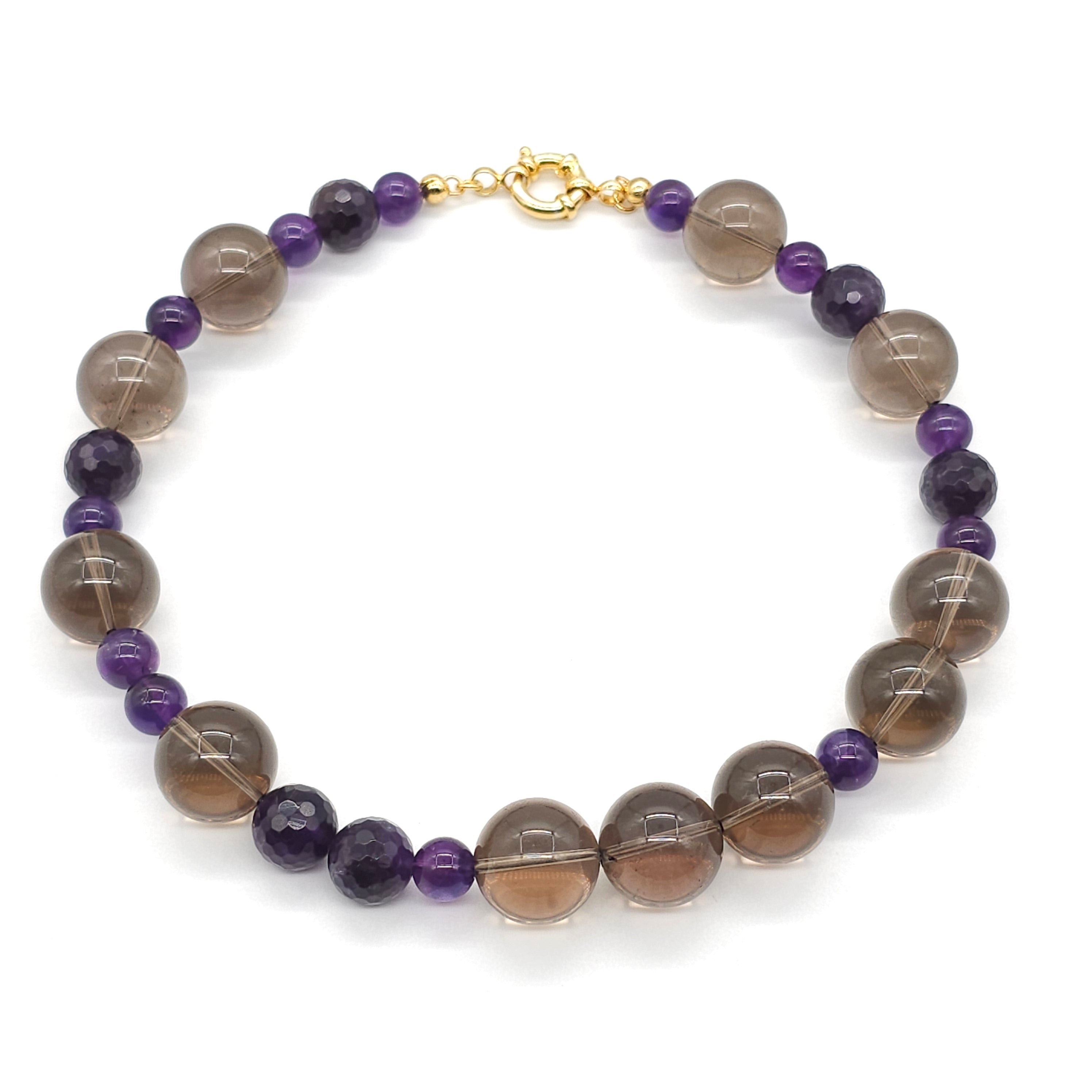 Nuru: Amethyst Crystal Quartz front view