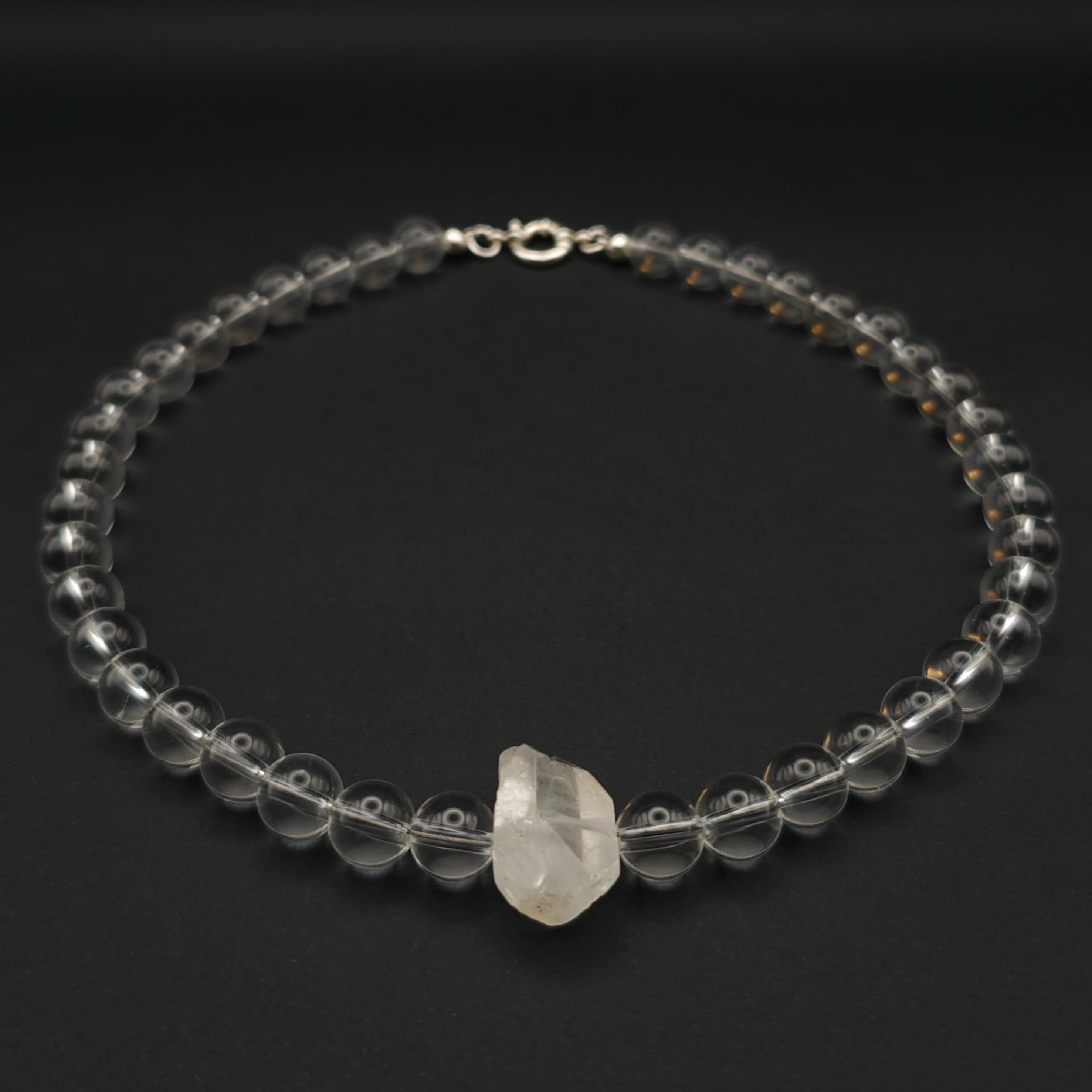 Uwazi: Crystal Quartz 10mm front view