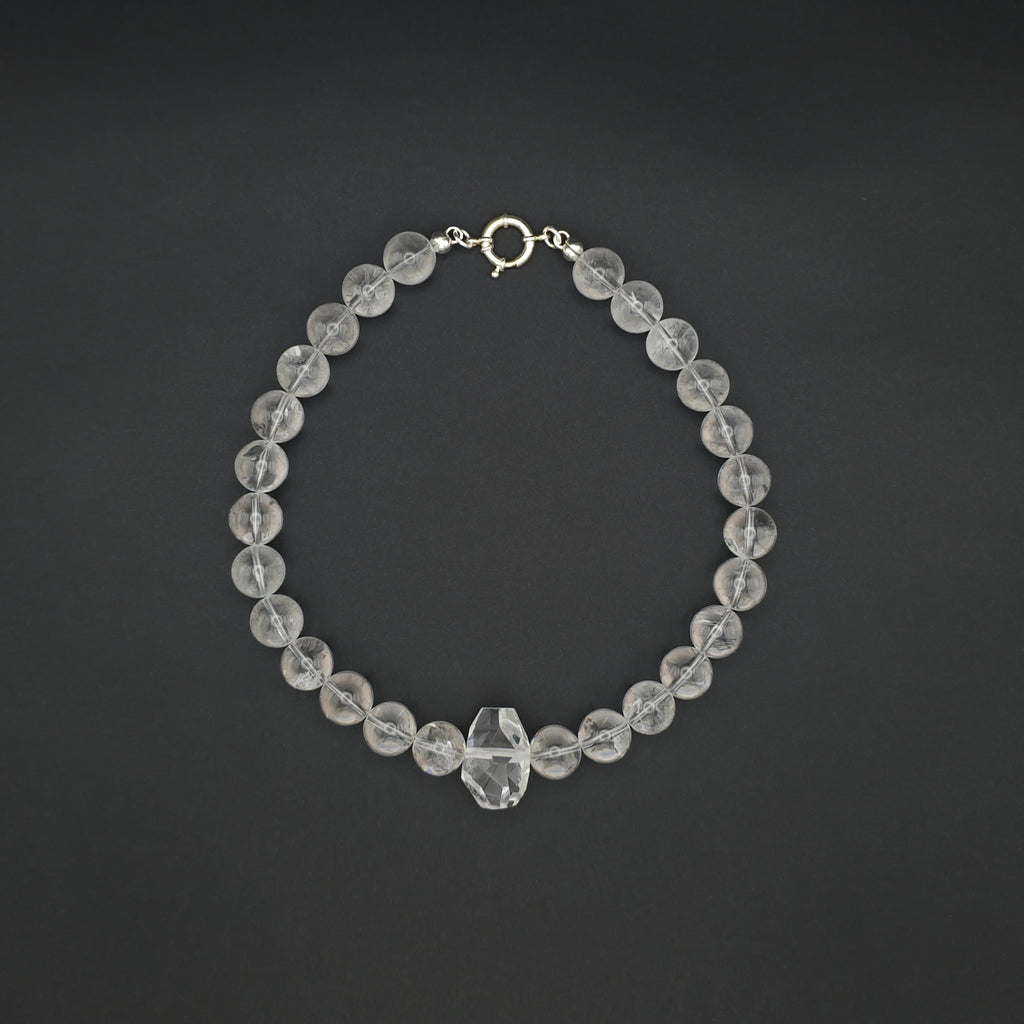 Uwazi: Crystal Quartz 14mm top view