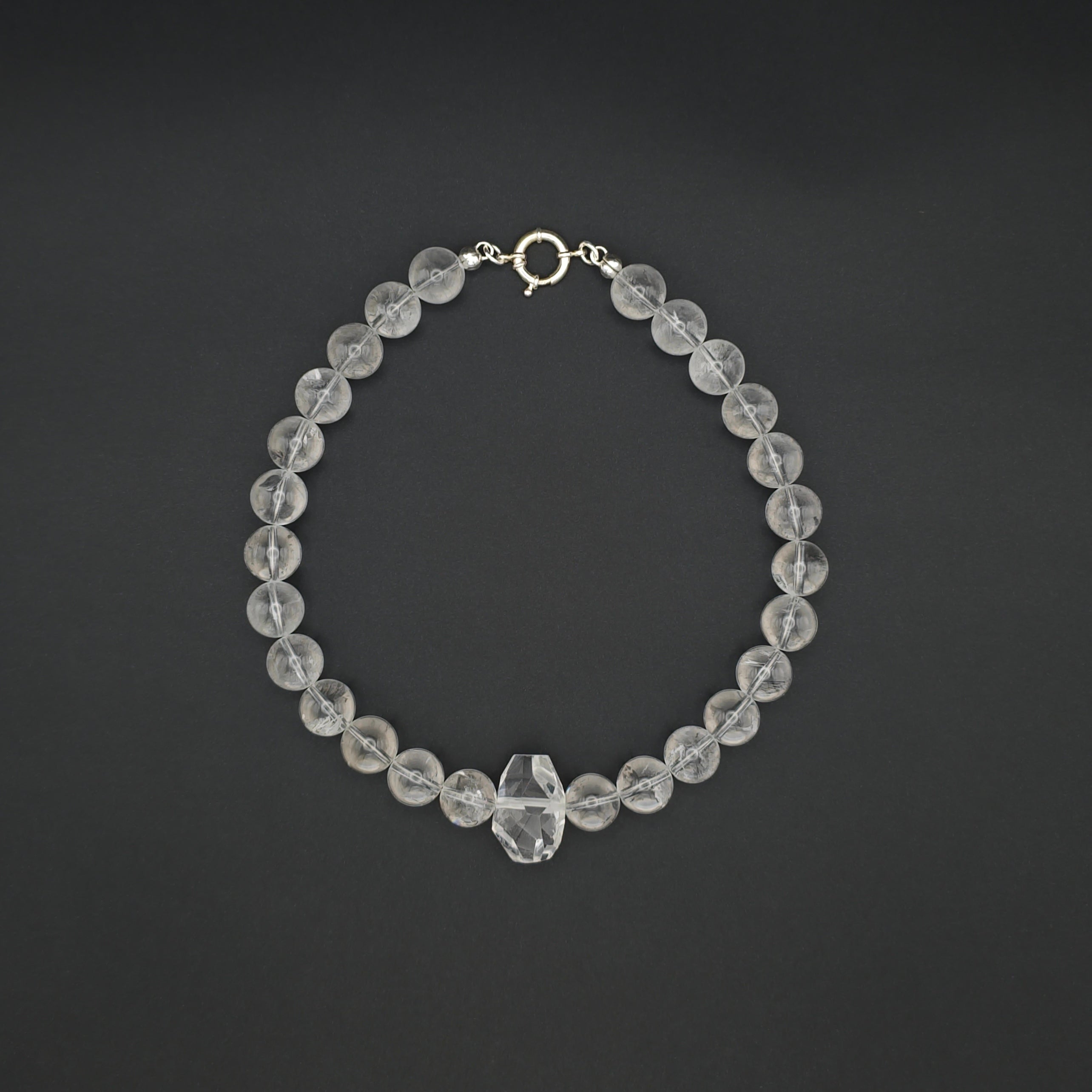 Uwazi: Crystal Quartz 14mm top view