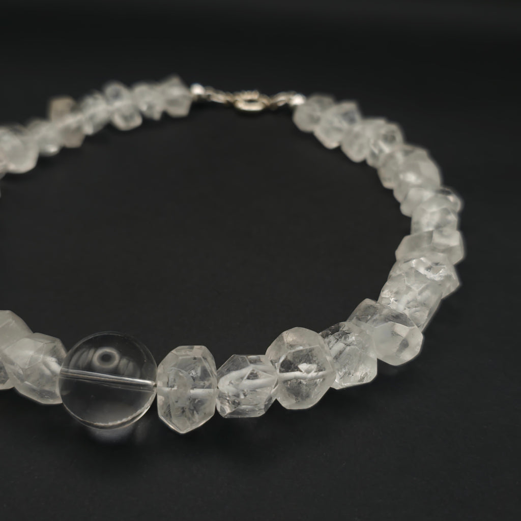 Uwazi: Tumbled-crystal quartz right view